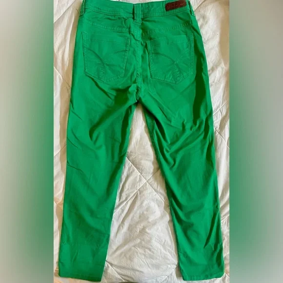 Calvin Klein Green Skinny Cropped Pants - Picture 2 of 4